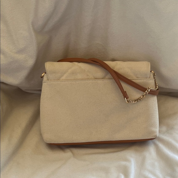 A New Day Cream Crossbody Bag with Tan Strap - Picture 5 of 9